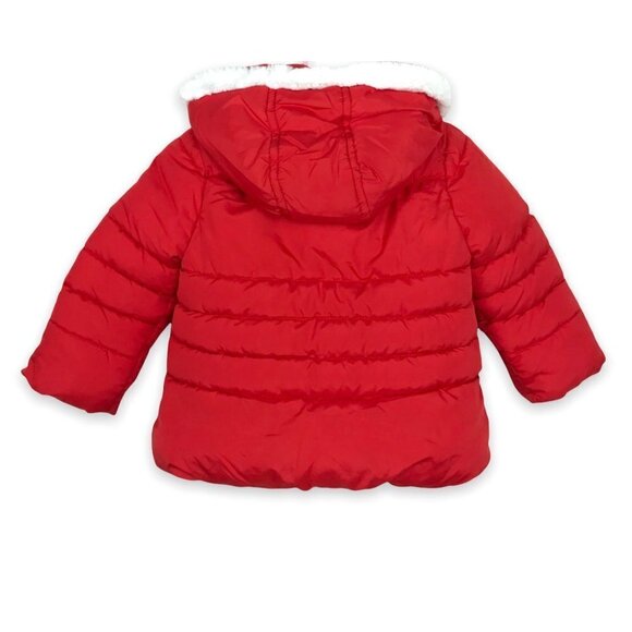Steve Madden Infant Silver Star Puffer Jacket Red  Size 12 Months - Picture 2 of 7